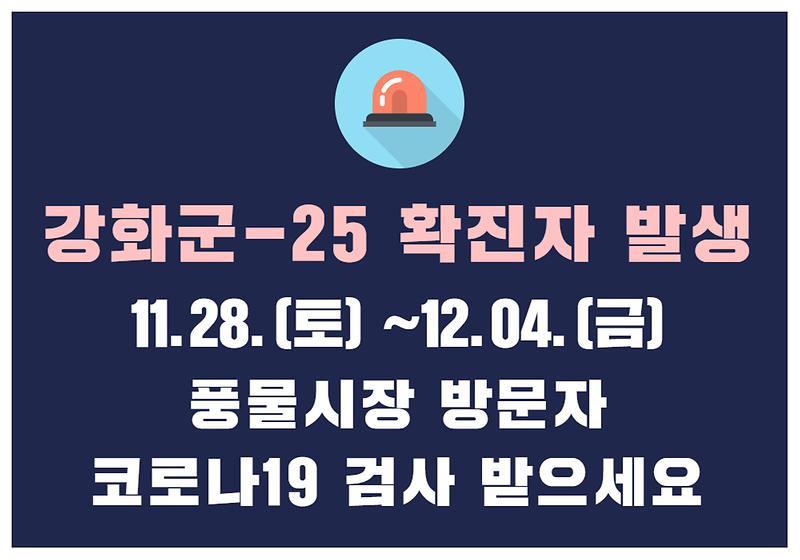 강화군-25 확진자 이동경로 사진